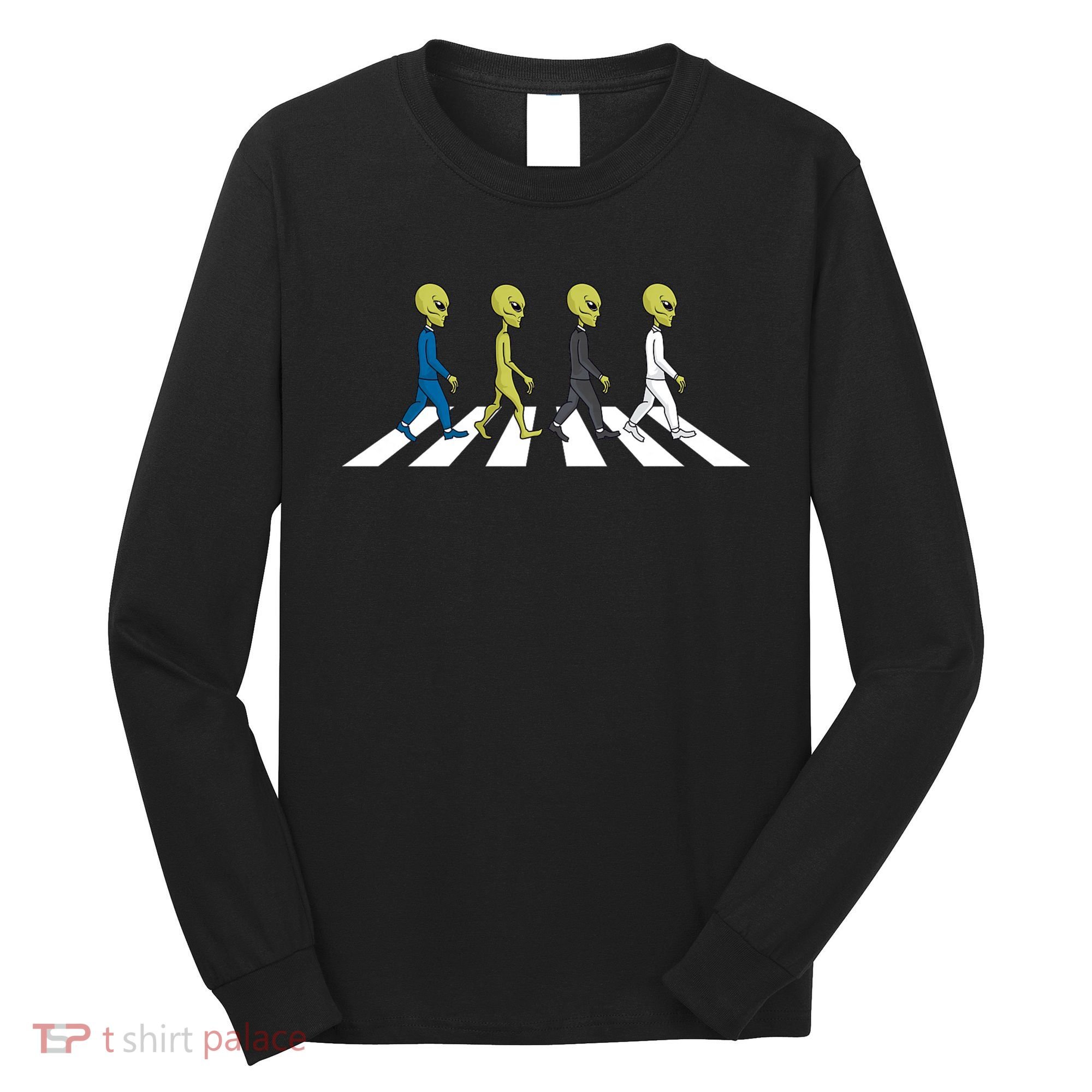 Ufo Extraterrestrial Crossing Alien Long Sleeve Shirt