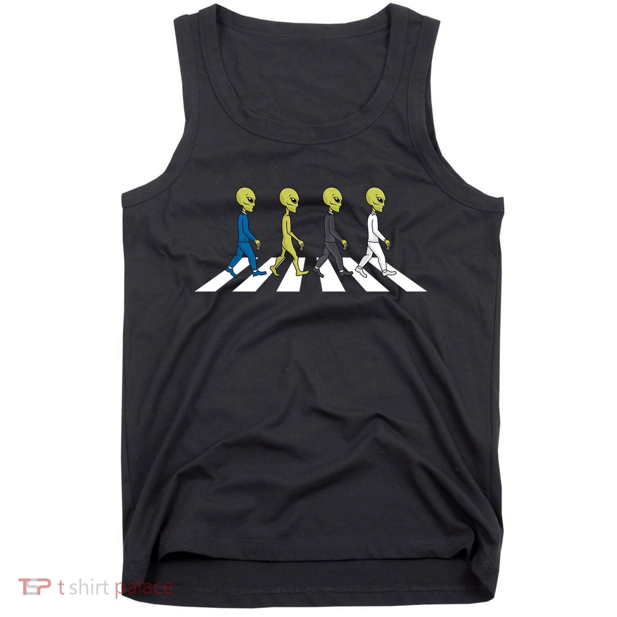 Ufo Extraterrestrial Crossing Alien Tank Top