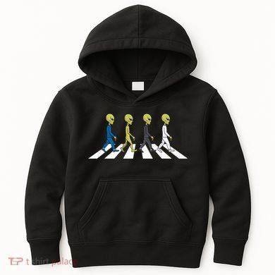 Ufo Extraterrestrial Crossing Alien Kids Hoodie