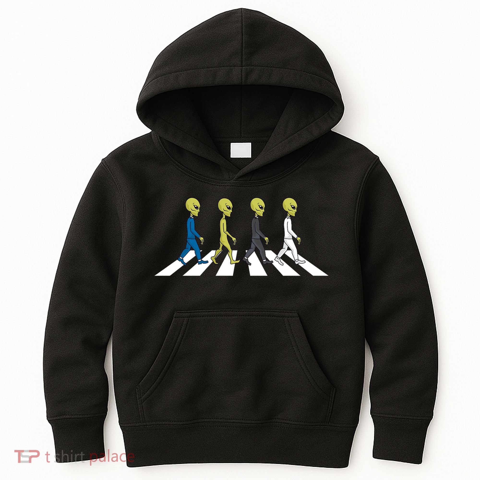 Ufo Extraterrestrial Crossing Alien Kids Hoodie