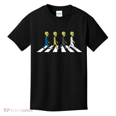 Ufo Extraterrestrial Crossing Alien Kids T-Shirt