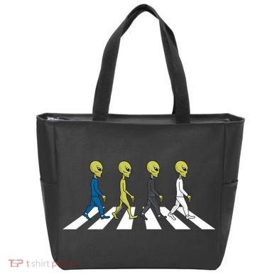 Ufo Extraterrestrial Crossing Alien Tote Bag