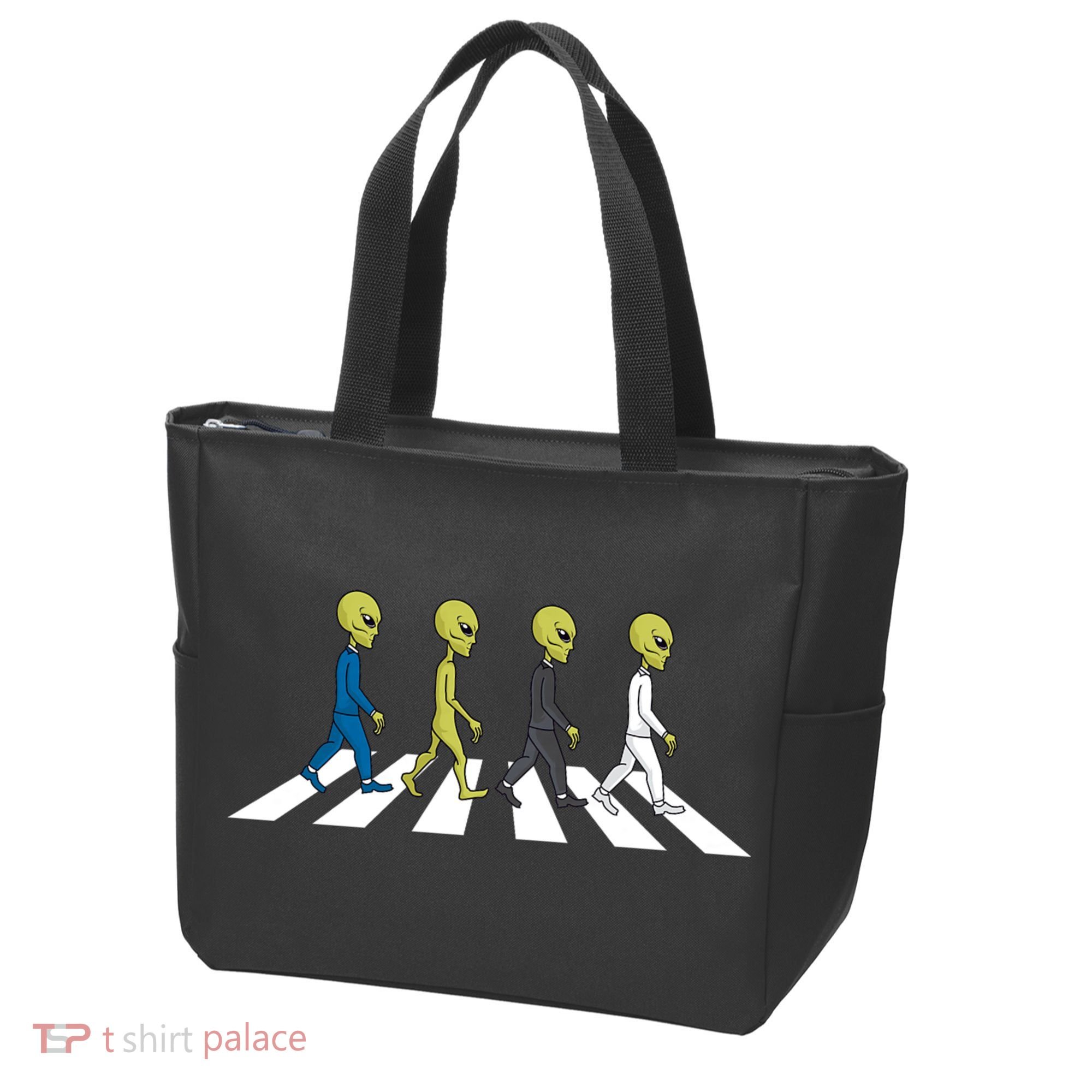 Ufo Extraterrestrial Crossing Alien Tote Bag