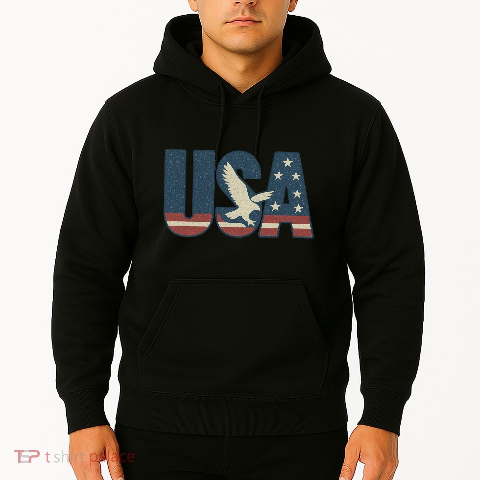 USA Eagle Emblem Hoodie