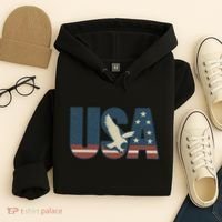 USA Eagle Emblem Hoodie thumb 4