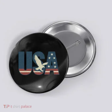USA Eagle Emblem Button