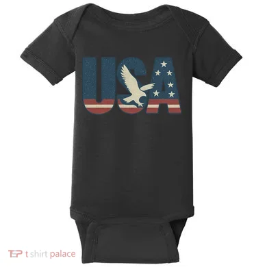 USA Eagle Emblem Baby Bodysuit
