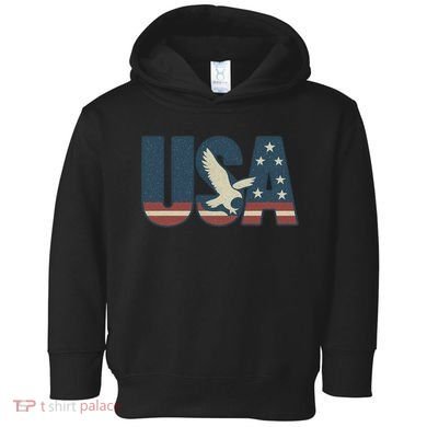 USA Eagle Emblem Toddler Hoodie