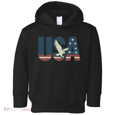 USA Eagle Emblem Toddler Hoodie