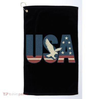 USA Eagle Emblem Golf Towel