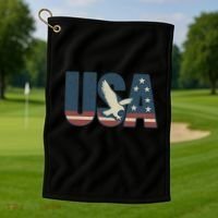 USA Eagle Emblem Golf Towel thumb 1
