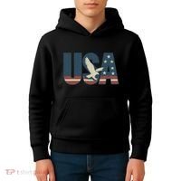 USA Eagle Emblem Kids Hoodie thumb 4