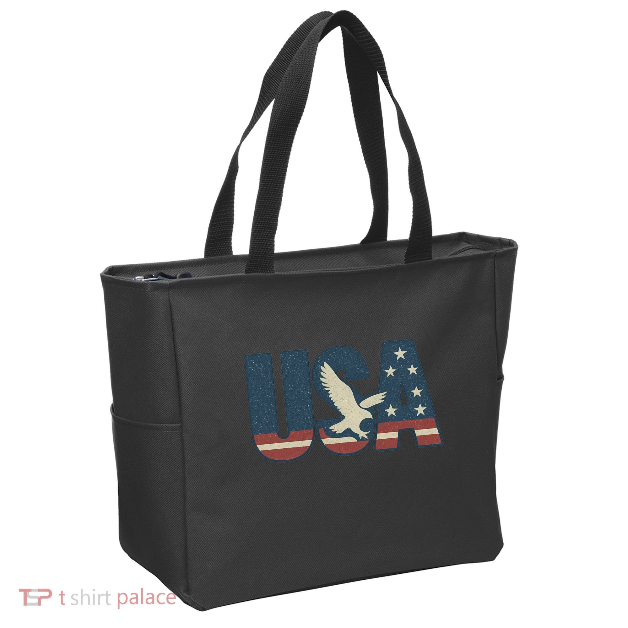 USA Eagle Emblem Tote Bag