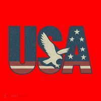 USA Eagle Emblem Santa Hat thumb 1