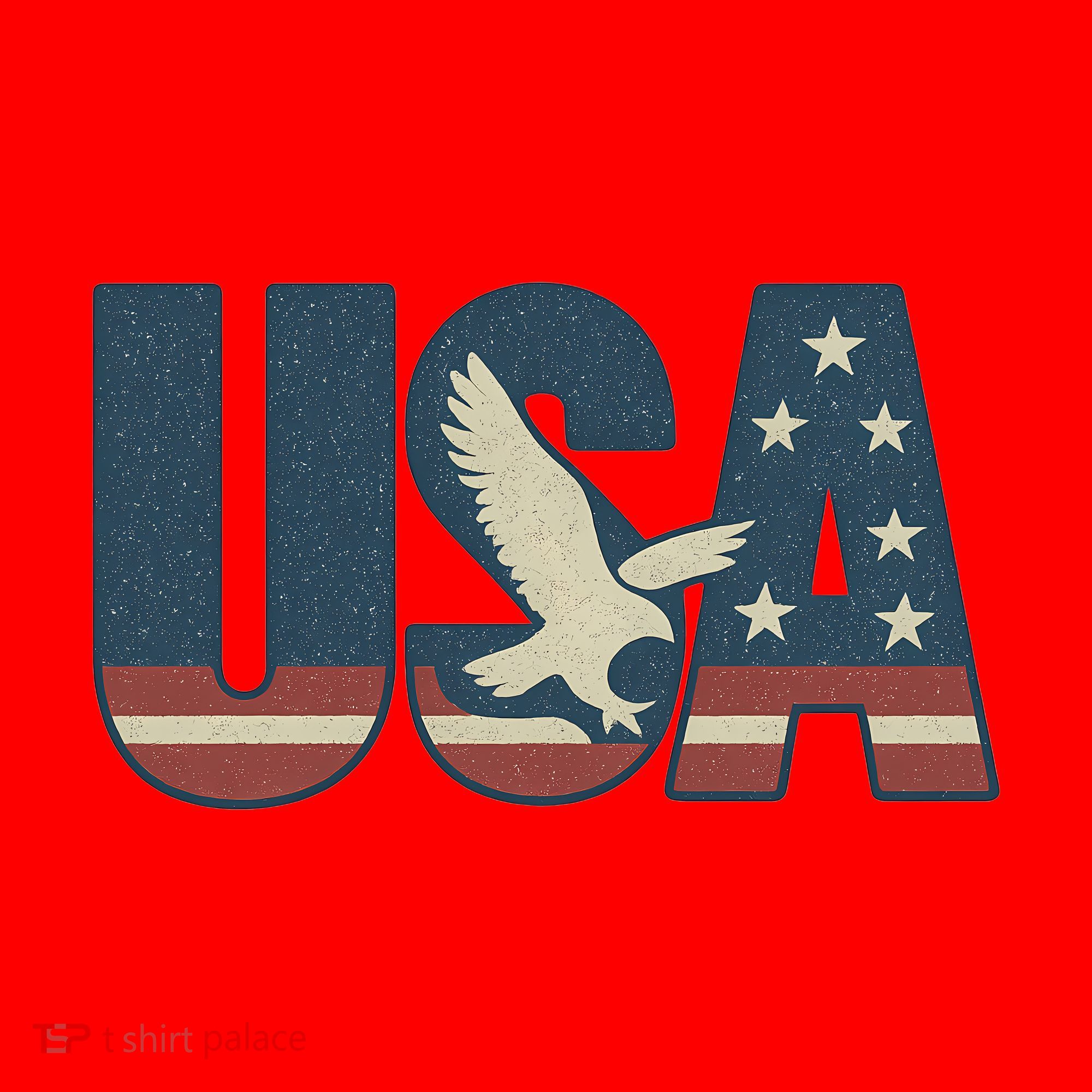 USA Eagle Emblem Santa Hat