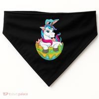 Unicorn Easter Egg USA-Made Doggie Bandana thumb 0