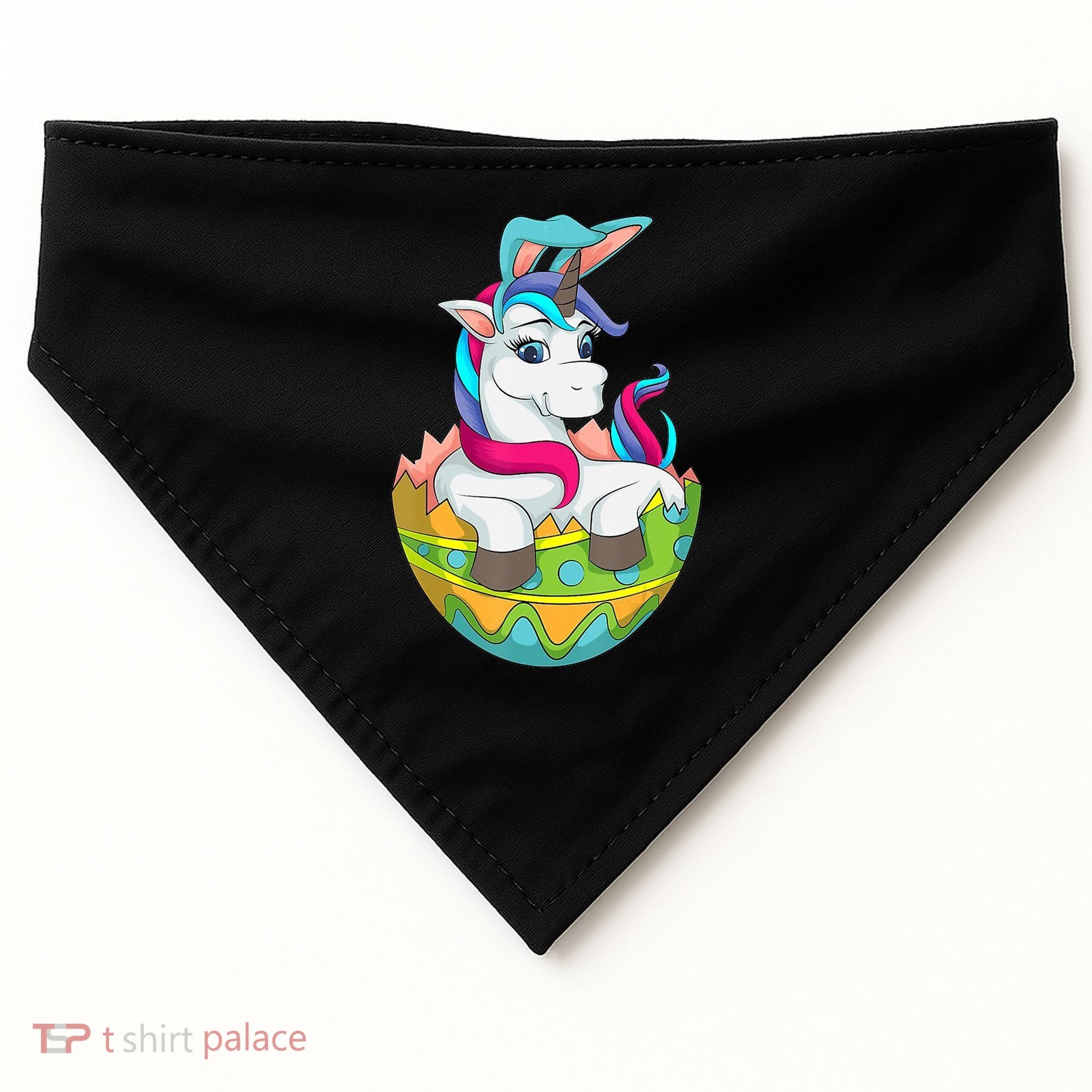 Unicorn Easter Egg USA-Made Doggie Bandana