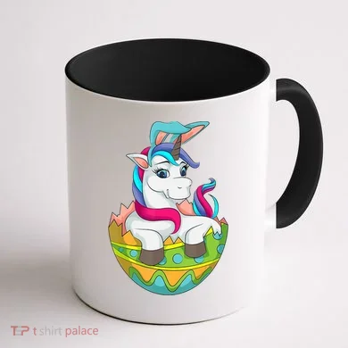 Unicorn Easter Egg Coffee Mug back