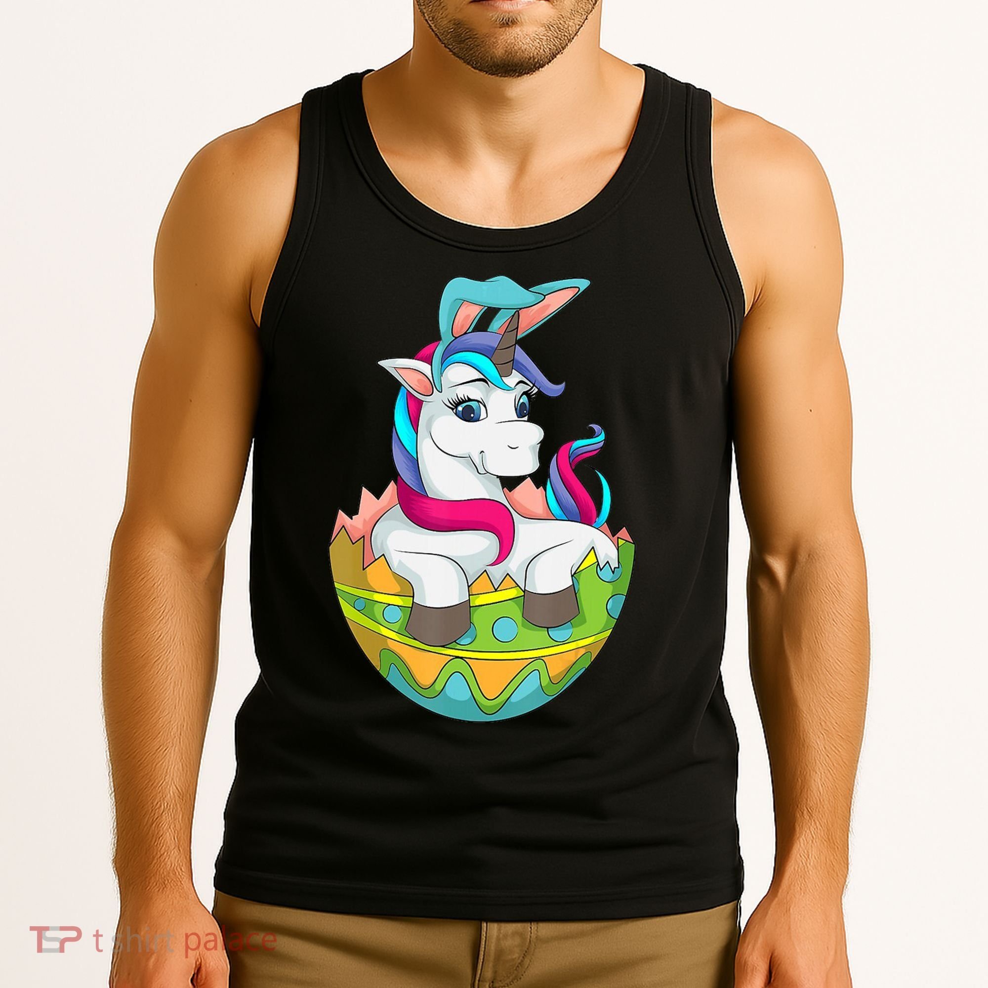 Unicorn Easter Egg Tank Top