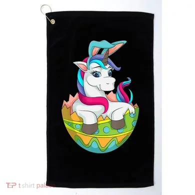 Unicorn Easter Egg Golf Towel