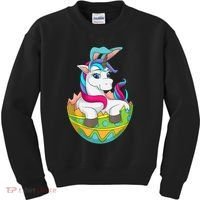 Unicorn Easter Egg Kids Sweatshirt thumb 0