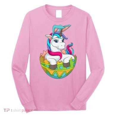 Unicorn Easter Egg Long Sleeve Shirt