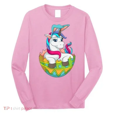 Unicorn Easter Egg Long Sleeve Shirt