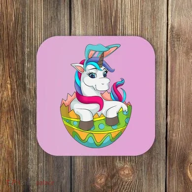 Unicorn Easter Egg Coaster