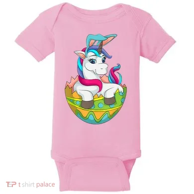 Unicorn Easter Egg Baby Bodysuit