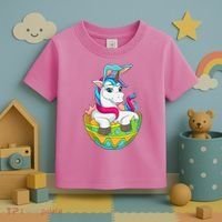 Unicorn Easter Egg Toddler T-Shirt thumb 3