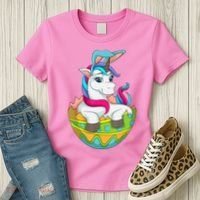 Unicorn Easter Egg Women's T-Shirt thumb 3