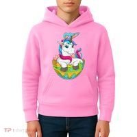 Unicorn Easter Egg Kids Hoodie thumb 4