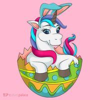 Unicorn Easter Egg Kids Hoodie thumb 5