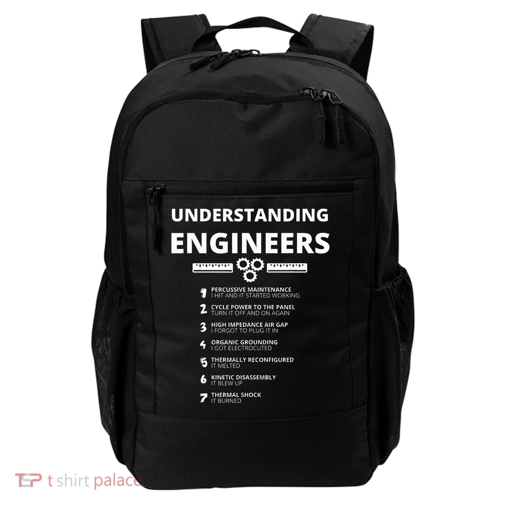 Understanding Engineers  Funny Sarcastic Engineering Gift Backpack