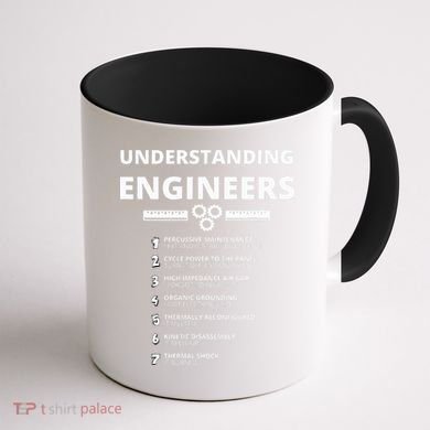 Understanding Engineers  Funny Sarcastic Engineering Gift Coffee Mug back