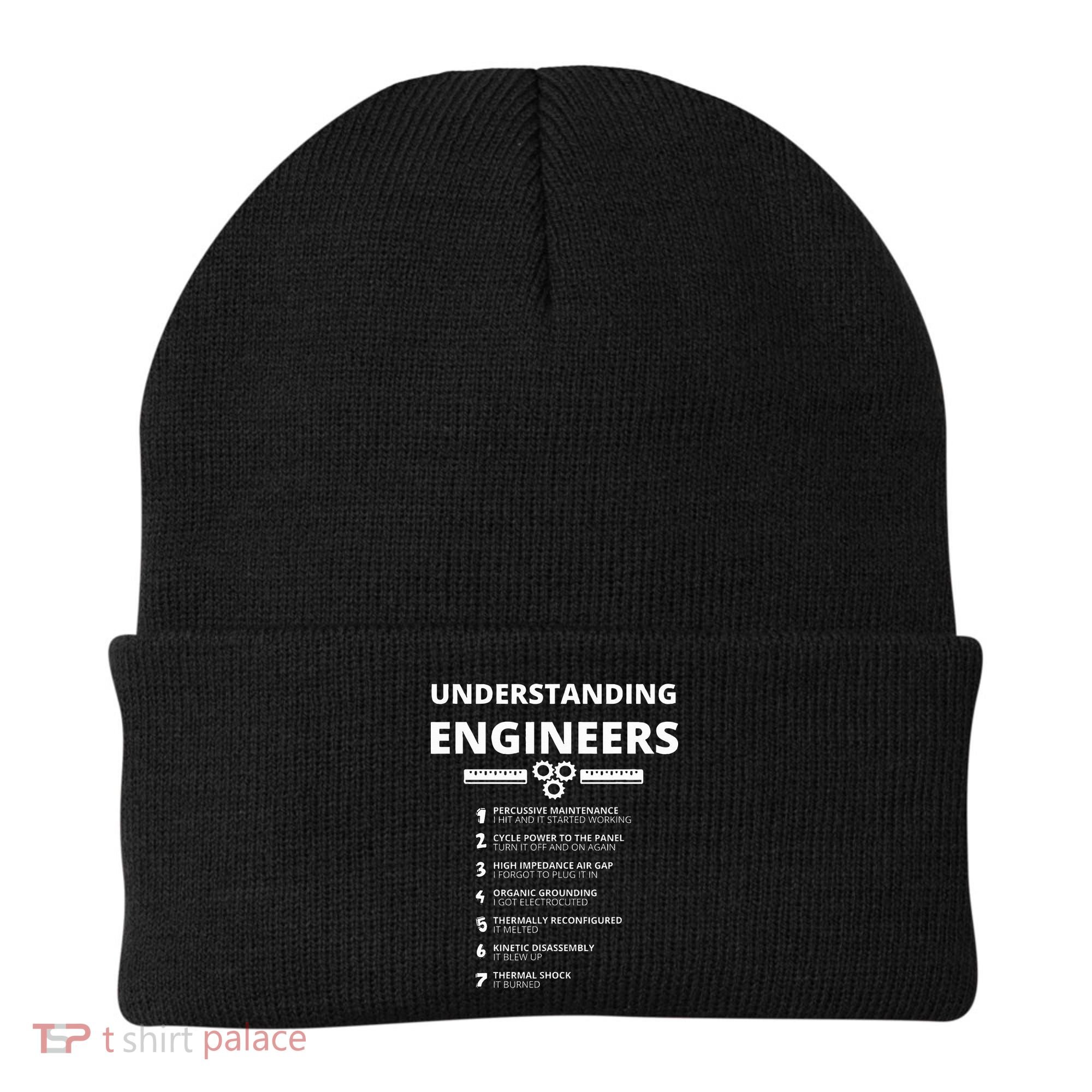 Understanding Engineers  Funny Sarcastic Engineering Gift Beanie