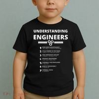 Understanding Engineers  Funny Sarcastic Engineering Gift Toddler T-Shirt thumb 2
