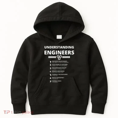Understanding Engineers Funny Sarcastic Engineering Gift Kids Hoodie