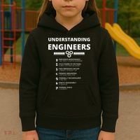 Understanding Engineers  Funny Sarcastic Engineering Gift Kids Hoodie thumb 3