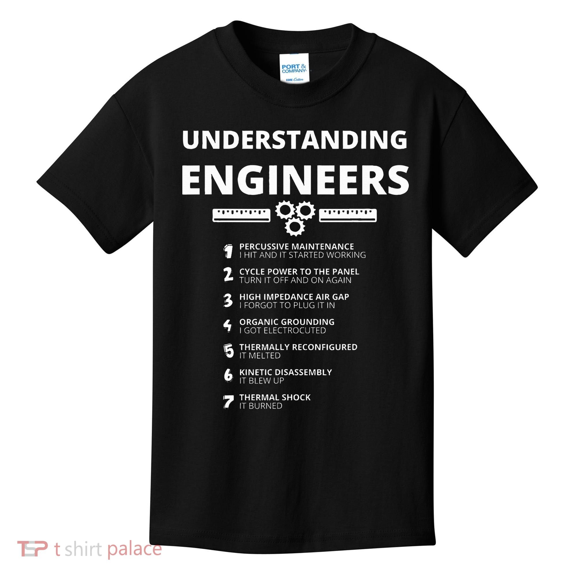 Understanding Engineers  Funny Sarcastic Engineering Gift Kids T-Shirt