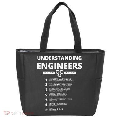Understanding Engineers  Funny Sarcastic Engineering Gift Tote Bag