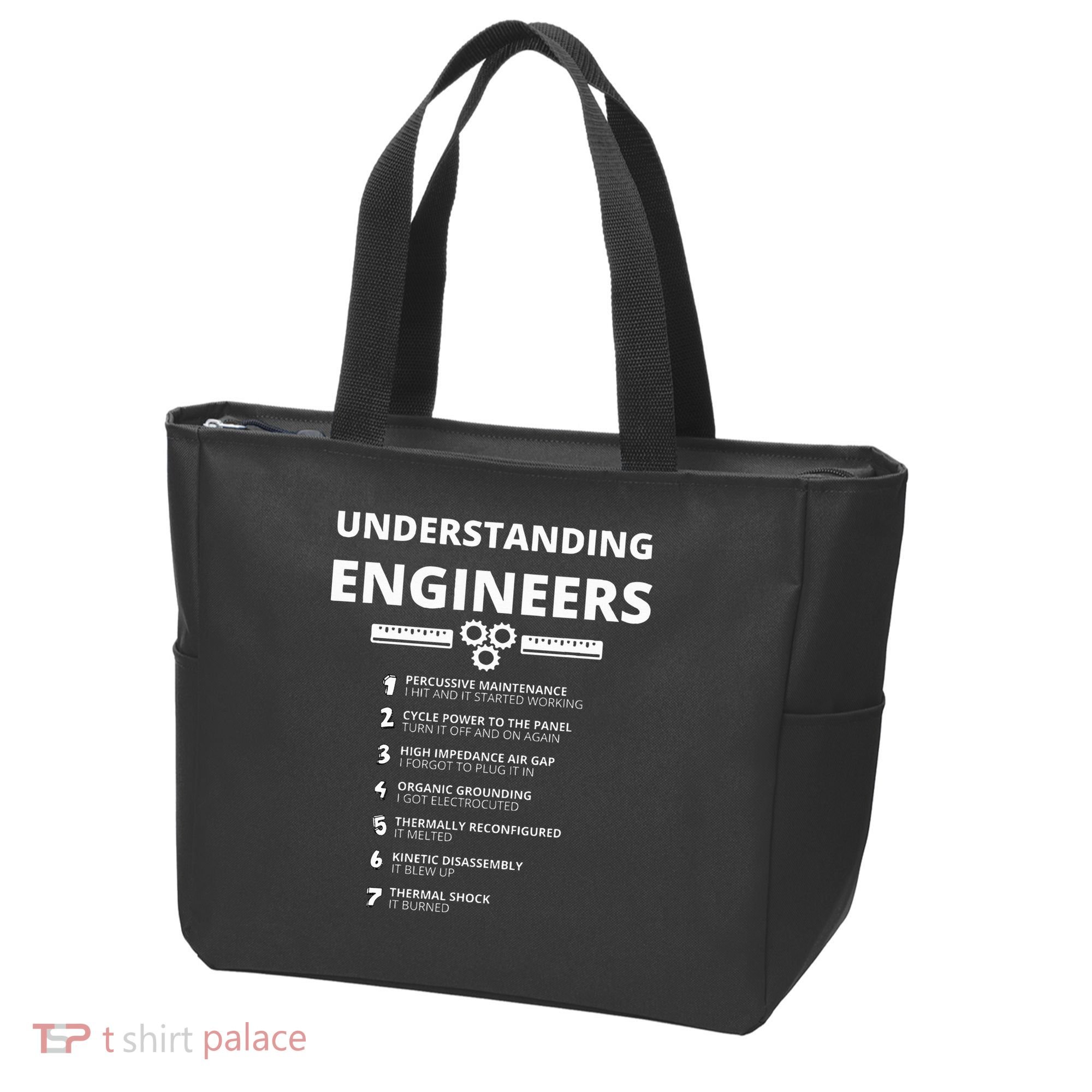 Understanding Engineers  Funny Sarcastic Engineering Gift Tote Bag