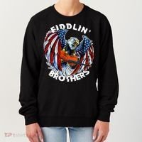 USA Eagle Fiddlin Brothers Violin Music Rock Patriot Flight Women's Sweatshirt thumb 0