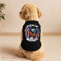 USA Eagle Fiddlin Brothers Violin Music Rock Patriot Flight Doggie Tank thumb 2