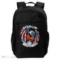 USA Eagle Fiddlin Brothers Violin Music Rock Patriot Flight Backpack thumb 0