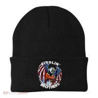 USA Eagle Fiddlin Brothers Violin Music Rock Patriot Flight Beanie thumb 0
