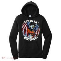 USA Eagle Fiddlin Brothers Violin Music Rock Patriot Flight Women's Hoodie thumb 0