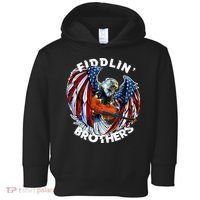 USA Eagle Fiddlin Brothers Violin Music Rock Patriot Flight Toddler Hoodie thumb 0