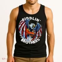 USA Eagle Fiddlin Brothers Violin Music Rock Patriot Flight Tank Top thumb 3