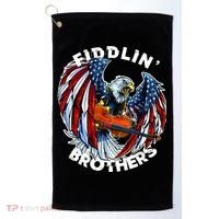 USA Eagle Fiddlin Brothers Violin Music Rock Patriot Flight Golf Towel thumb 0